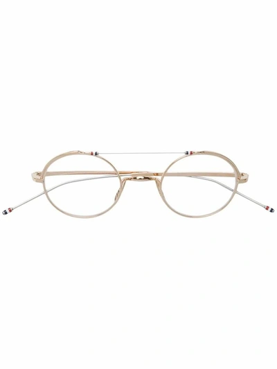 Thom Browne Men's Gold Metal Glasses