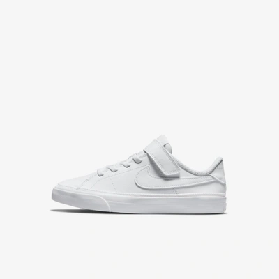 Nike Court Legacy Little Kids' Shoes In White/white