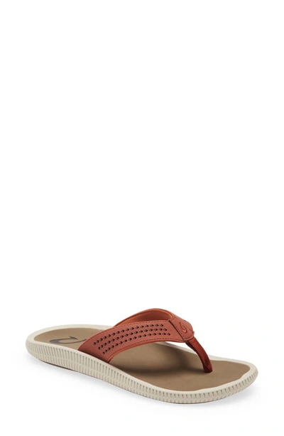 Olukai Ulele Flip Flop In Canoe/ Mustang