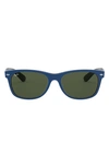 Ray Ban Iconic New Wayfarer 55mm Sunglasses In Blue