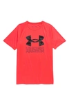 Under Armour Kids' Ua Tech(tm) Hybrid Performance Graphic Tee (big Boy) In Beta / / Black