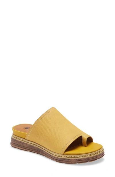 Otbt Oversky Slide Sandal In Citrus Jelly Nubuck