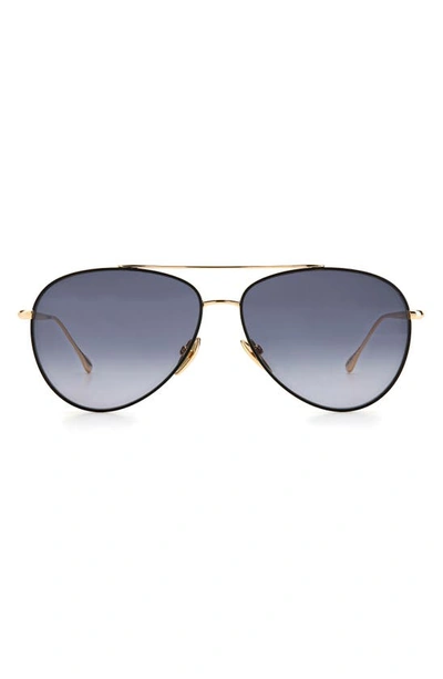 Isabel Marant 60mm Gradient Aviator Sunglasses In Black Gold