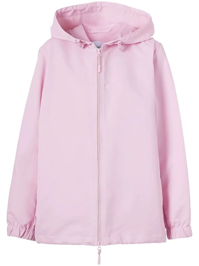 Burberry Horseferry-print Hooded Jacket In Rosa