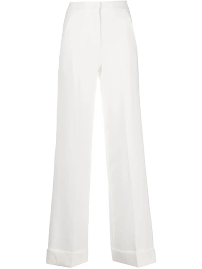 Blanca Vita Pamela Straight Leg Trousers In White