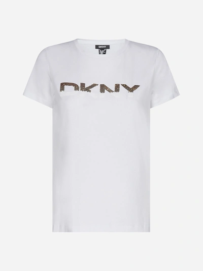 Dkny Logo Cotton-blend T-shirt