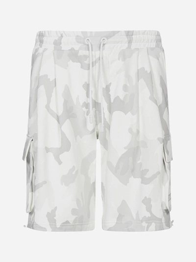 Dolce & Gabbana Camouflage Print Cotton Cargo Shorts