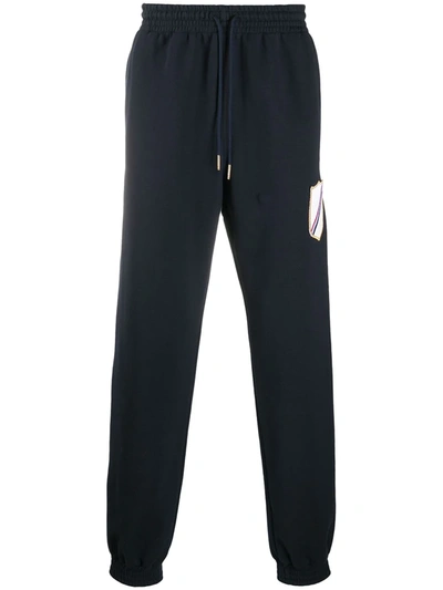 Thom Browne Cotton Track Pants In Blue