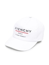 Givenchy Kids' Logo Cotton Gabardine Baseball Hat In White