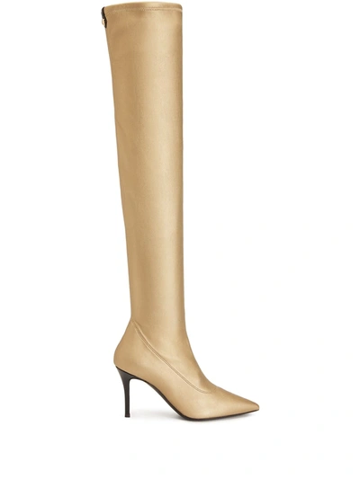 Giuseppe Zanotti Felicity Thigh-high Boots In Gold