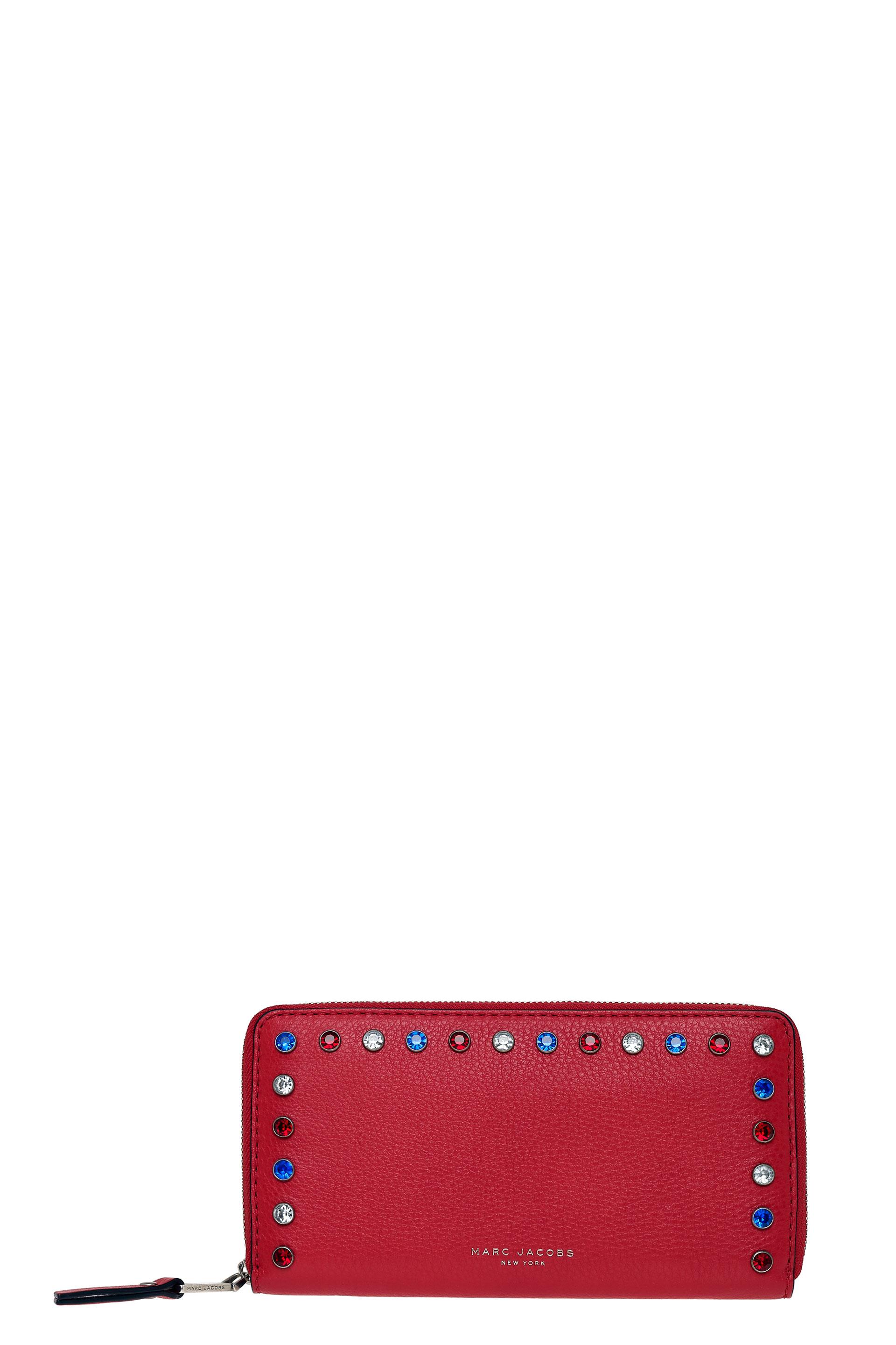 Marc Jacobs P.y.t. Standard Leather Strap Wallet In Brilliant Red ...