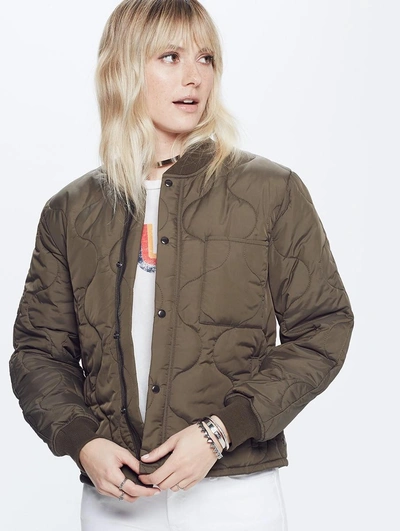 Mother Quilted Bomber Jacket