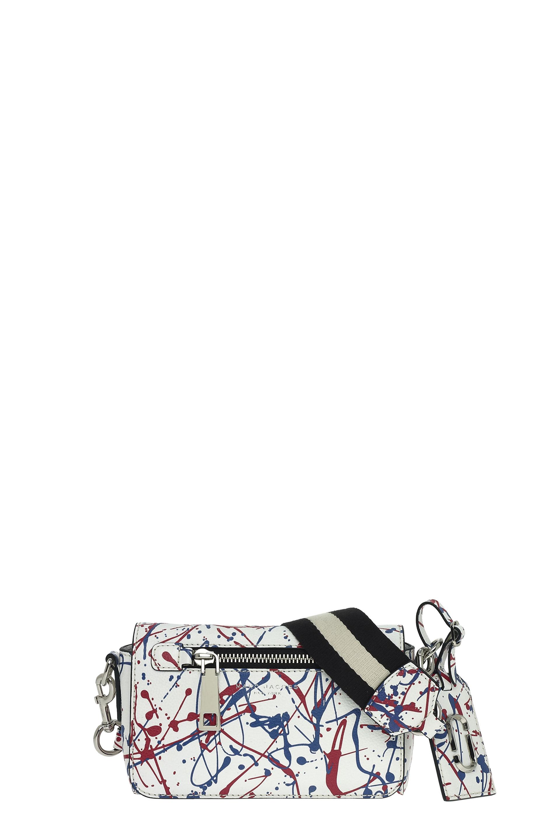 Marc Jacobs 'splatter Paint' Leather Crossbody Bag In White Multi ...