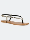 Torgeis Diana Animal Print Thin Strap Sandal In Pony