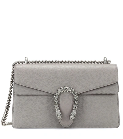 Gucci Dionysus Small Leather Shoulder Bag In Silver
