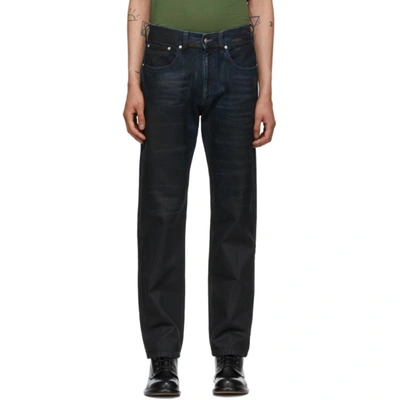 Namacheko Indigo Wax Paint Jeans In Painted Indigo | ModeSens