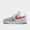 Nike Multicolor Air Force 1 Crater Sneakers  Nd  Donna 7+ In Summit White/siren Red/summit White