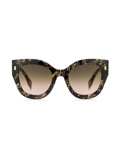 Fendi Eyewear Cat Eye Sunglasses In Multi
