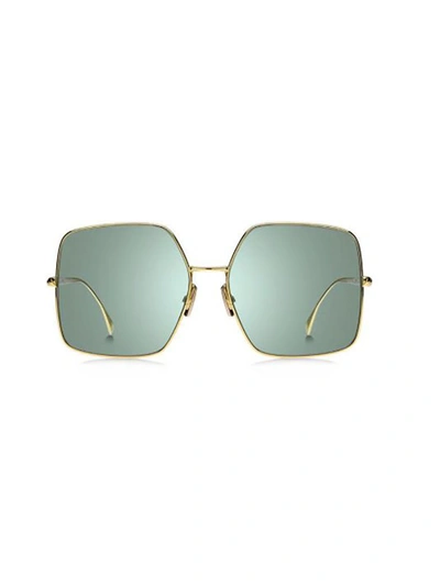Fendi Eyewear Square Frame Sunglasses In Gold