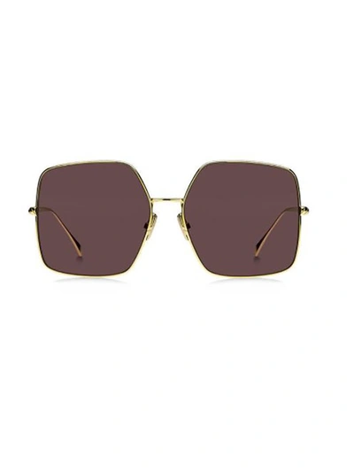 Fendi Eyewear Square Frame Sunglasses In Gold