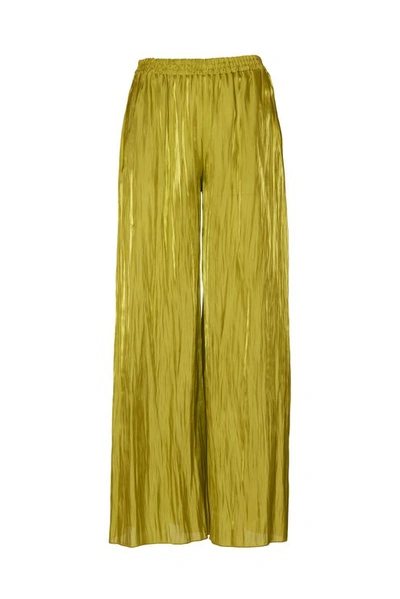 Erika Cavallini Semi-couture Trousers In Light Green