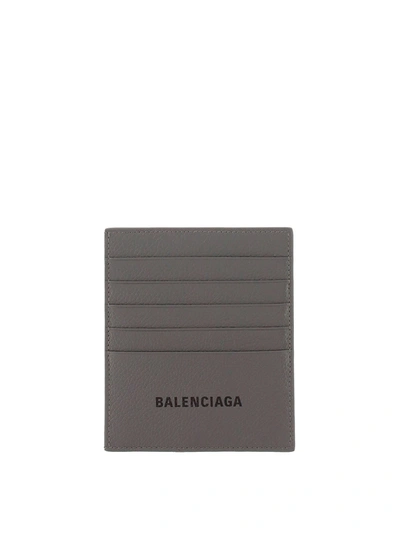 Balenciaga Leather Dark Grey Wallet