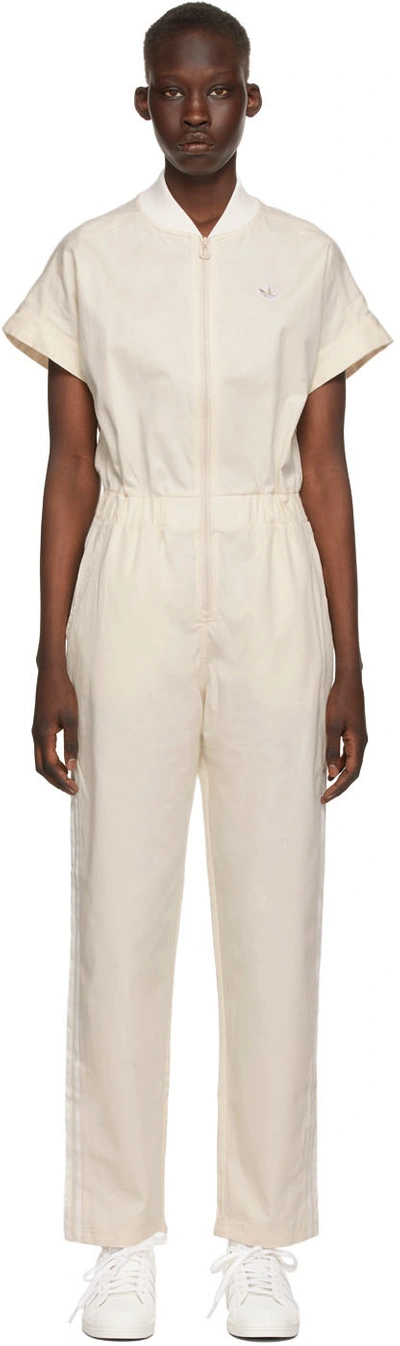 Adidas Originals Off-white No-dye Jumpsuit In Non-dyed