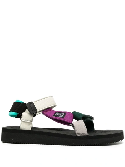Suicoke Depa 2.0 Velcro-strap Sandals In Multicolour