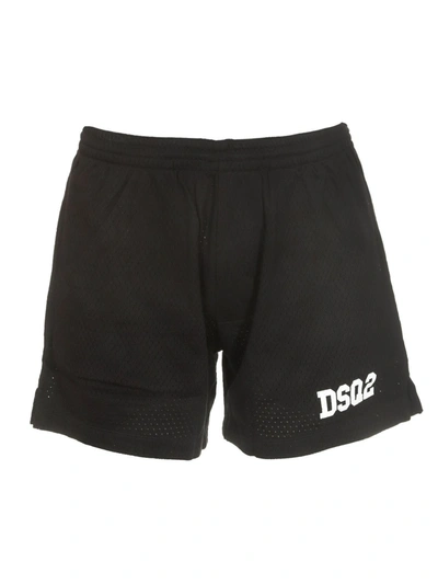 Dsquared2 Dsq2 Mesh Shorts In Black
