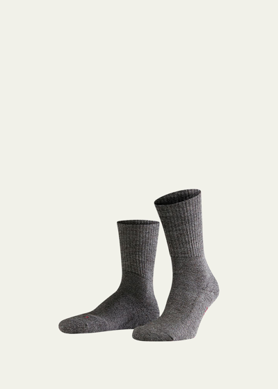 Falke Men's Walkie Light Sport Spirit Wool-blend Socks In Graphite