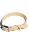 Wild One Tan Matte Woven Dog Collar M