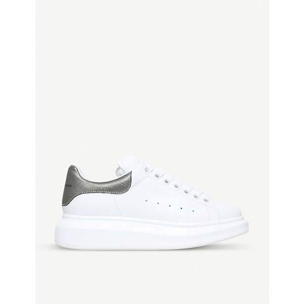 alexander mcqueen trainers silver back