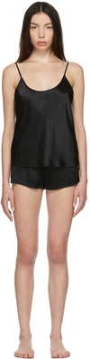 La Perla Women's 2-piece Silk Camisole & Shorts Pajama Set In Black