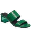 French Connection Women's Slide On Block Heel Sandals In Green