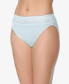 Warner's No Pinching No Problems Lace Hi-cut Brief Underwear 5109 In Keepsake Blue