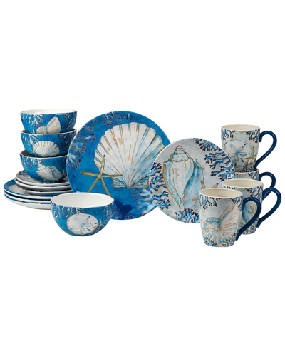 Certified International Playa Shells 16 Piece Dinnerware Set In Multi