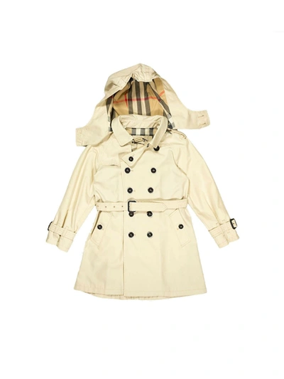 Burberry Kids' Double-breasted Trench Coat In Beige