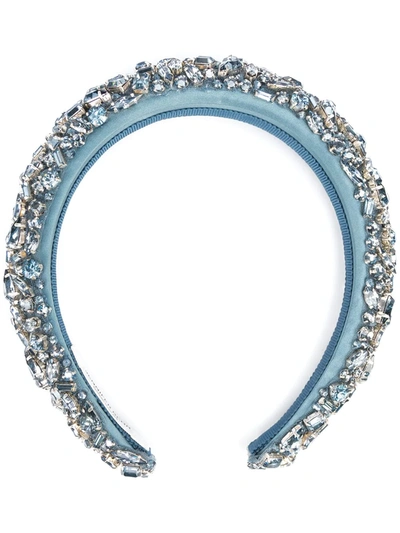 Jennifer Behr Czarina Headband In Blau