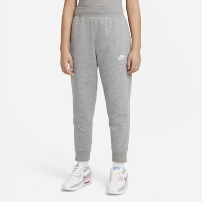 Nike Sportswear Club Fleece Big Kids' (girls') Pants In Grey