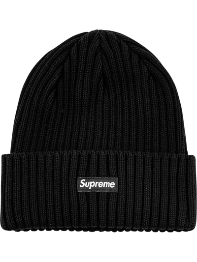 Supreme Overdyed Beanie Hat In Black