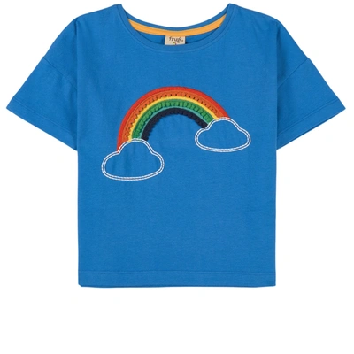 Frugi Kids' Myla T-shirt Blue
