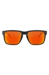 Oakley 59mm Polarized Square Sunglasses In Black