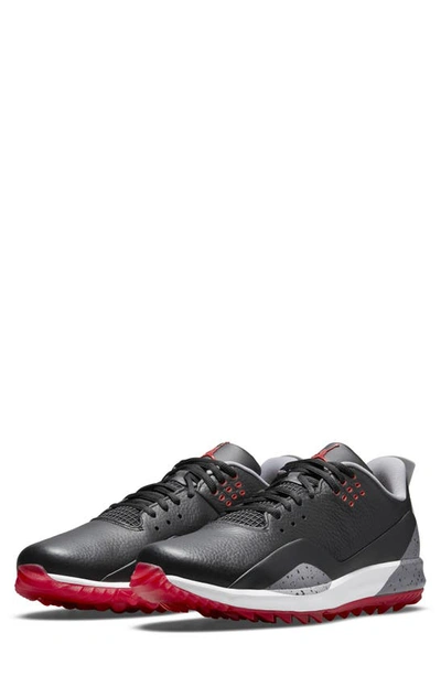 Nike Jordan Adg 3 Golf Shoe In Black/ Red/ Grey