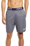Nike Men's Dri-fit Veneer Training Shorts In Obsidian/indigo Haze/heather/white