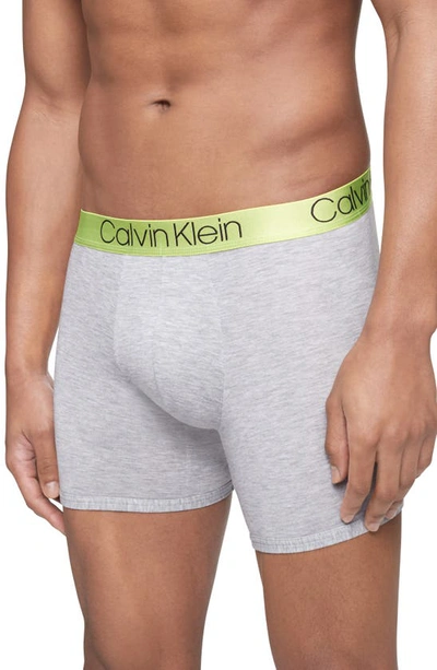 Calvin Klein Ultrasoft Stretch Modal Boxer Briefs In Gray