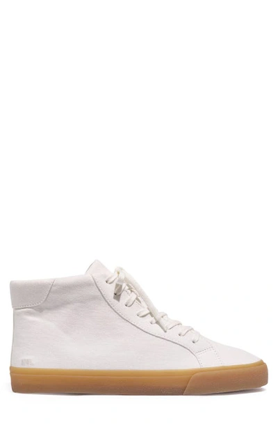 Madewell Sidewalk High Top Sneaker In Pale Parchment