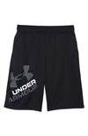 Under Armour Kids' Ua Prototype 2.0 Performance Athletic Shorts (big Boy) In Black / / Pitch Gray