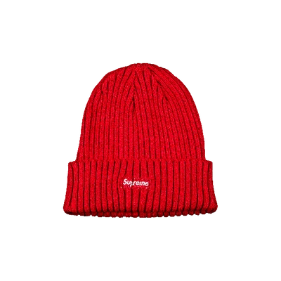 Supreme Overdyed Ribbed Knit Beanie In Red