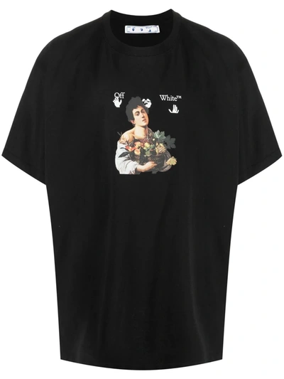 Off-white Black Oversized Caravaggio Boy T-shirt