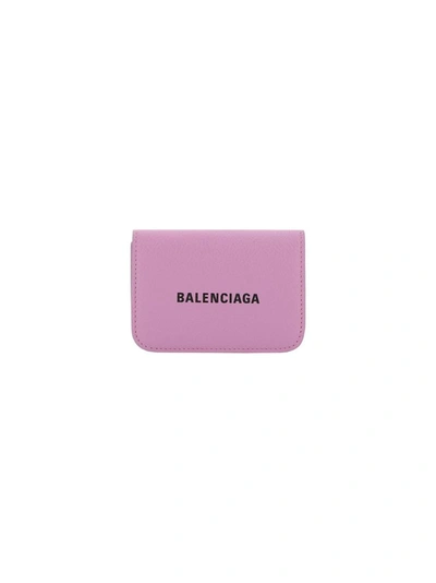 Balenciaga Women's Pink Leather Wallet